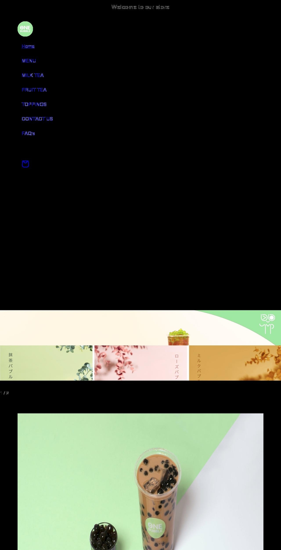 onebubble.com shopify website screenshot