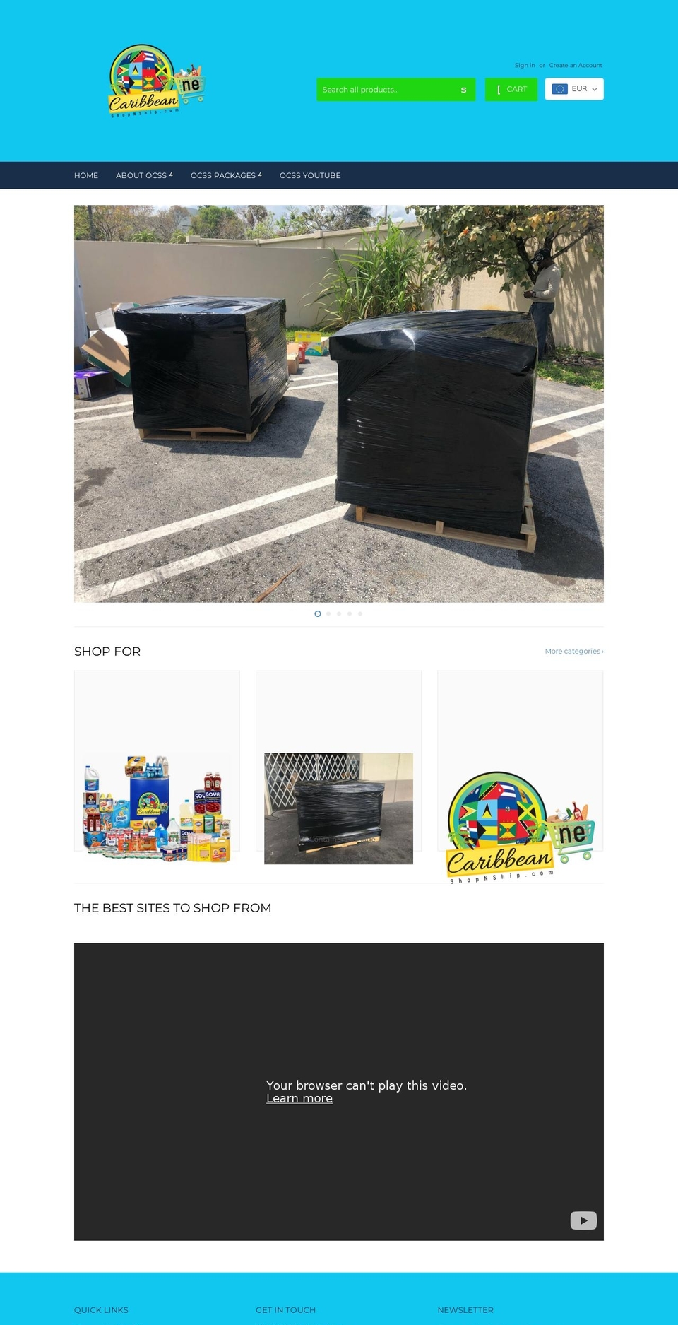 onecaribbeanshopnship.com shopify website screenshot