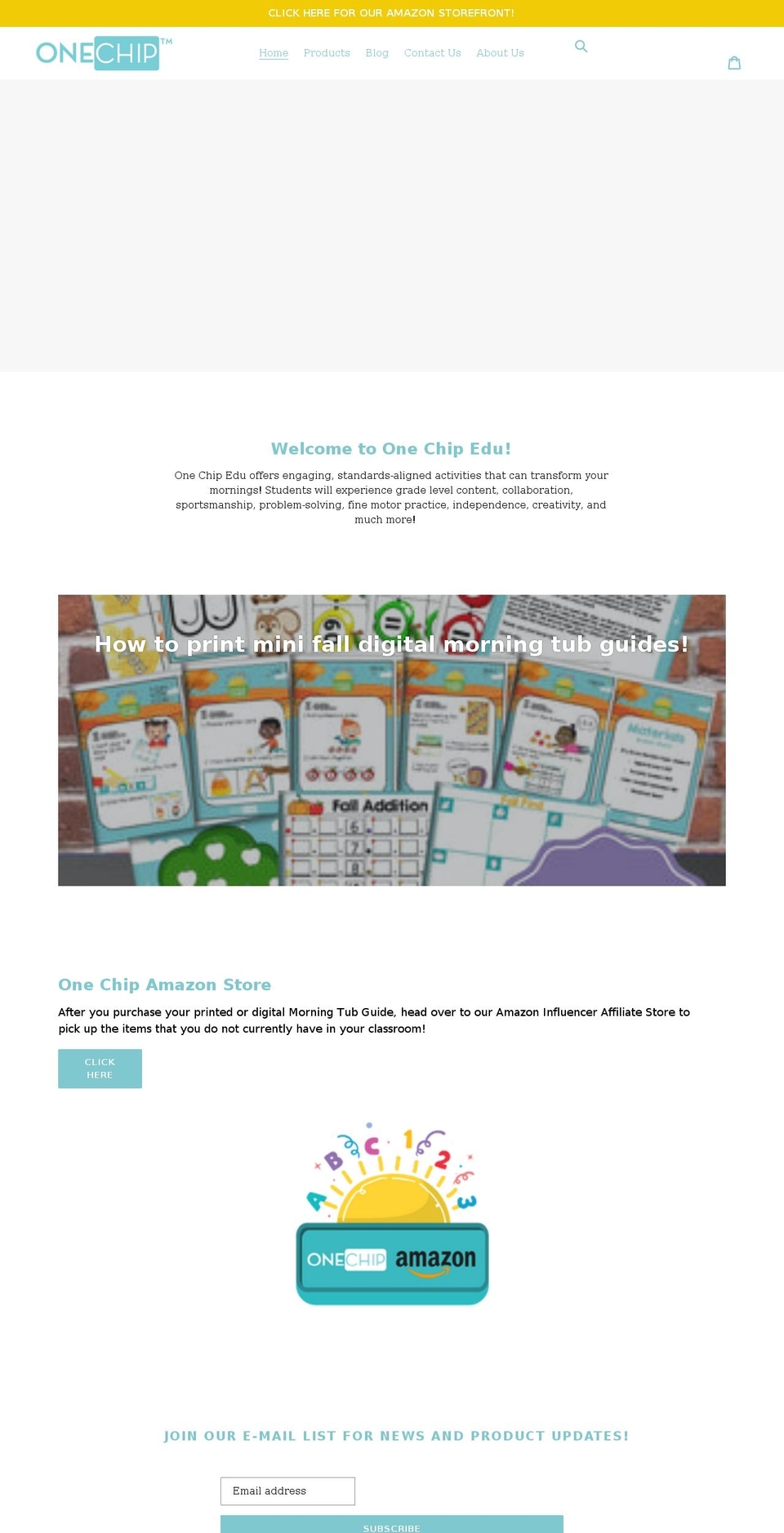 onechipedu.com shopify website screenshot