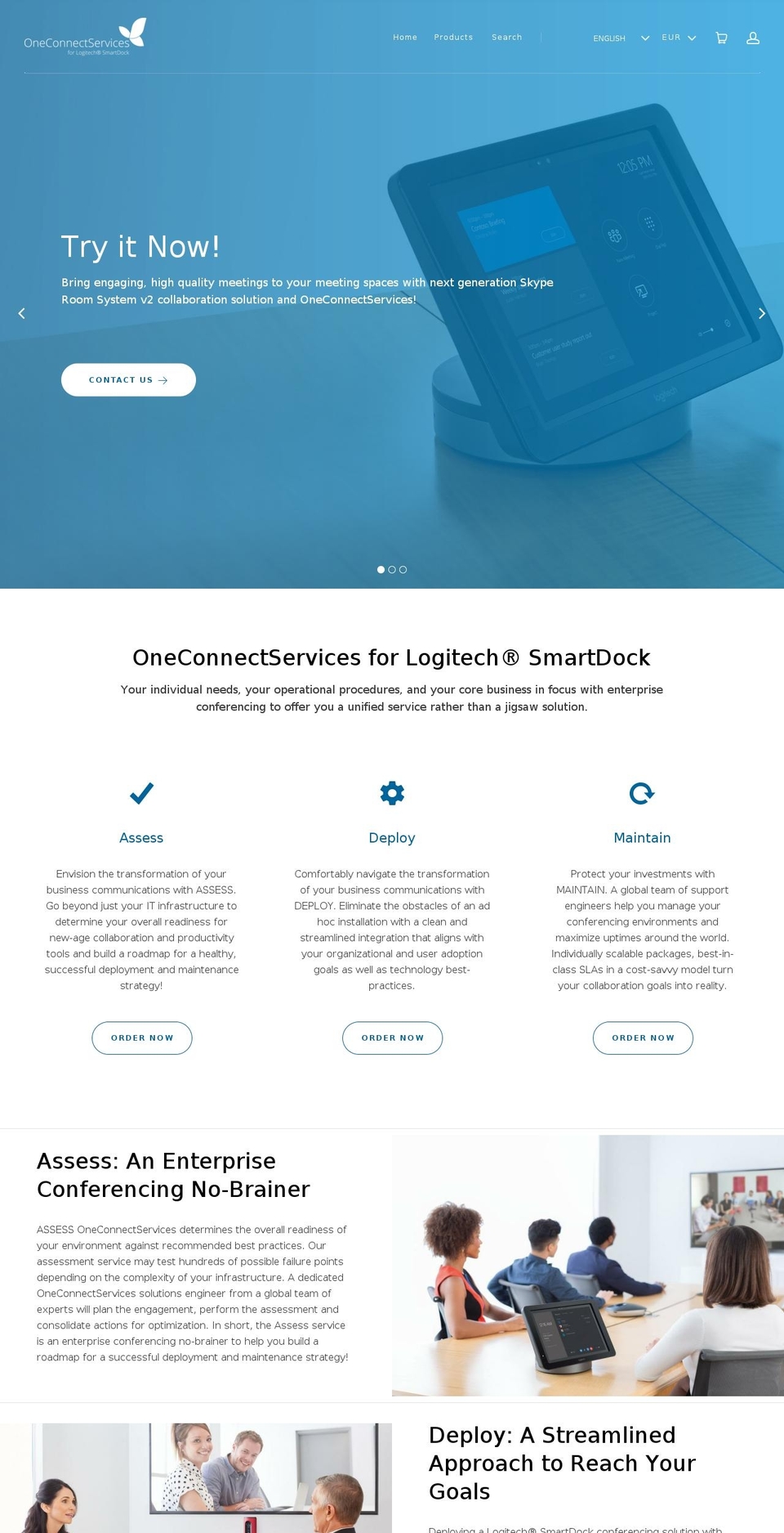 OneConnectServices Shopify theme site example oneconnect-services.com