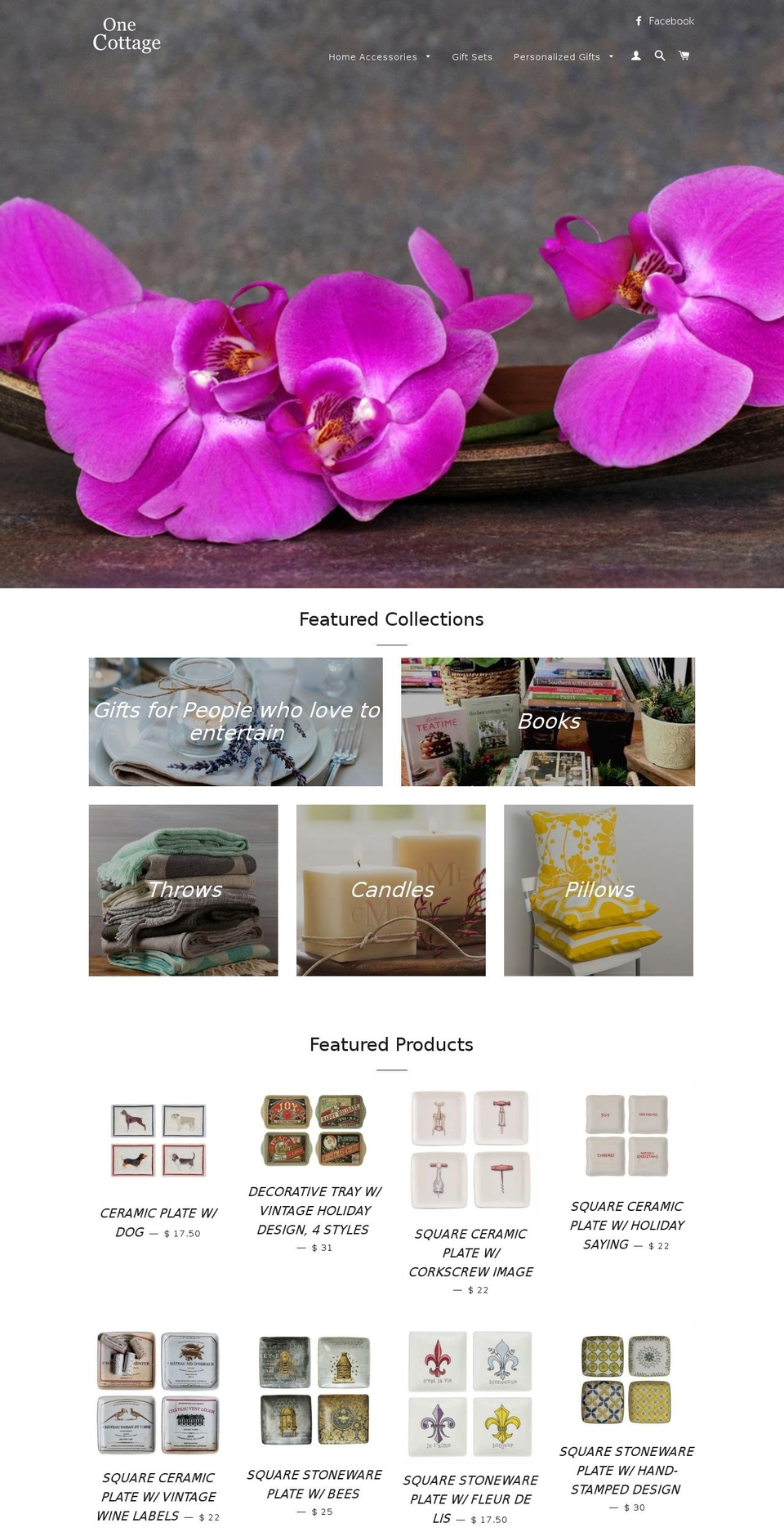 onecottage.com shopify website screenshot
