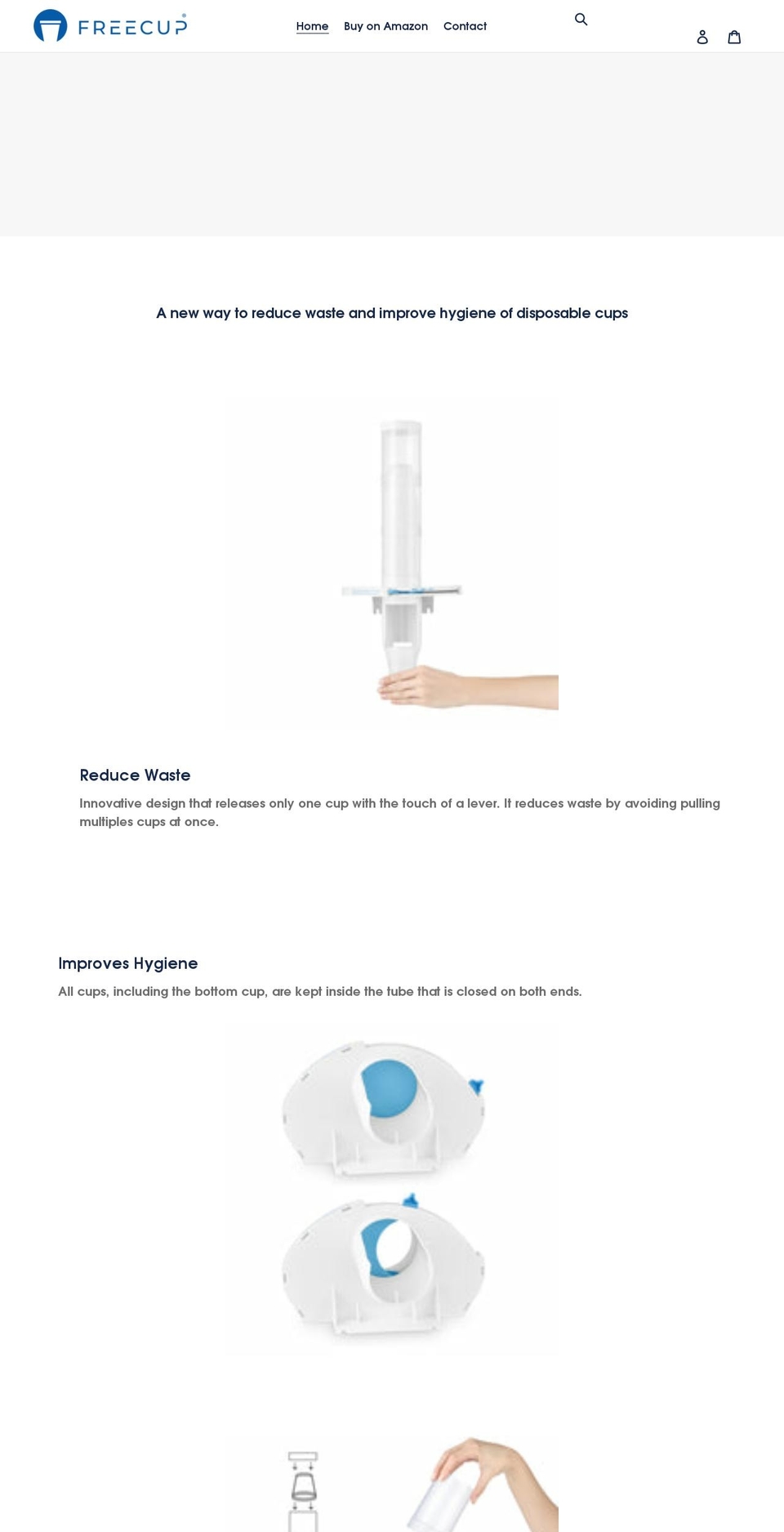 onecupdispenser.com shopify website screenshot