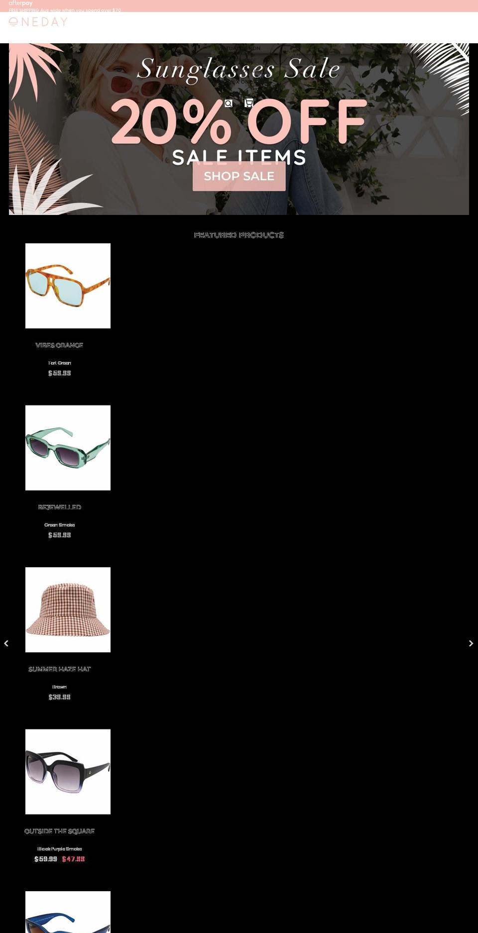 onedayaustralia.com.au shopify website screenshot