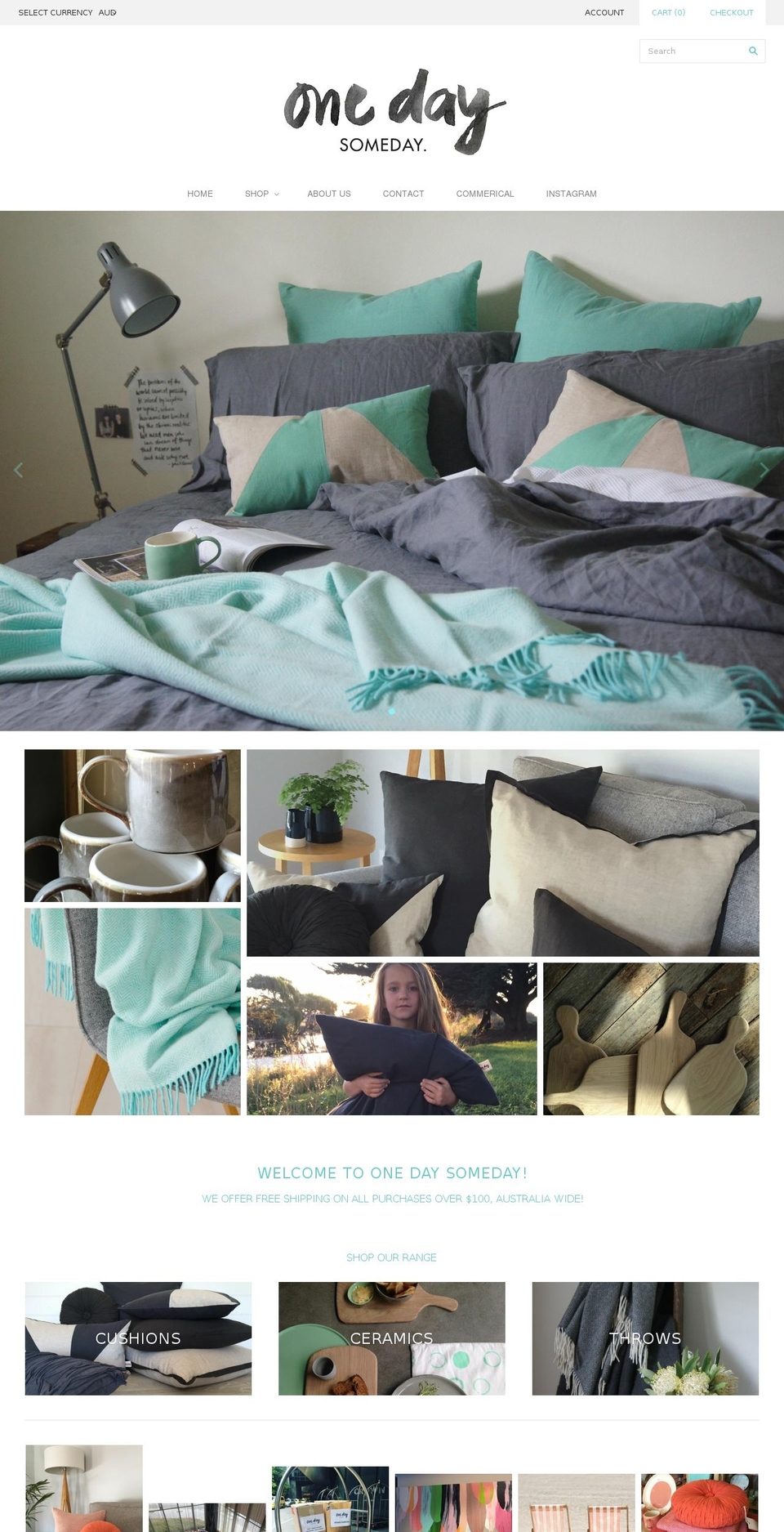 onedaysomeday.com.au shopify website screenshot