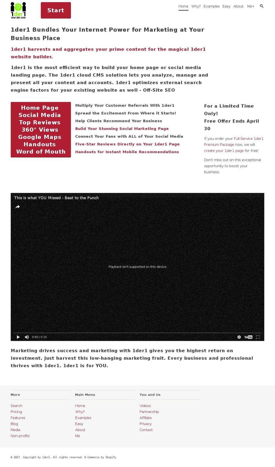 onederone.com shopify website screenshot