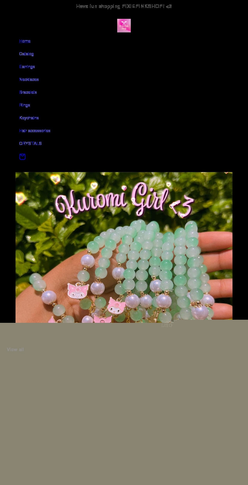 onedollarpinkshop.com shopify website screenshot