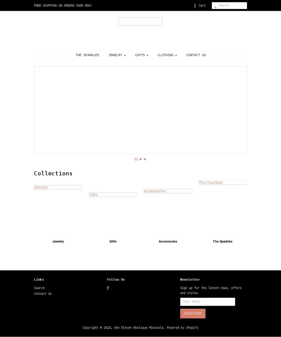 oneelevenmissoula.com shopify website screenshot
