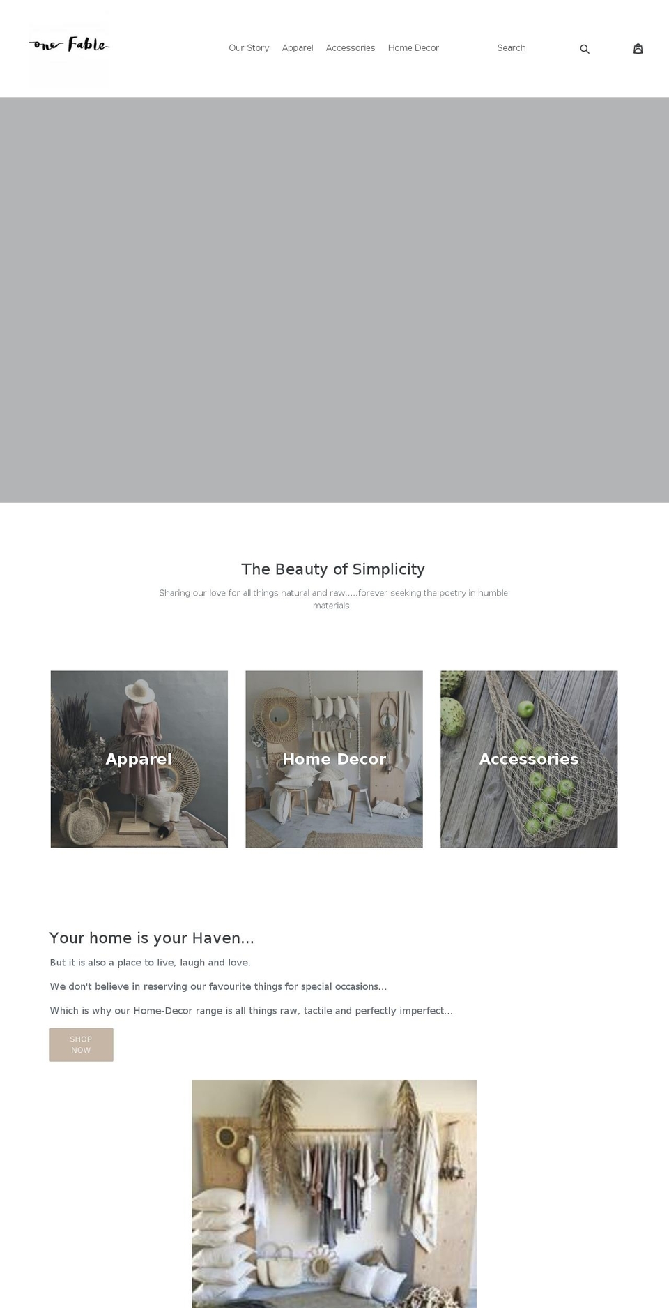 onefable.com — Shopify storefront screenshot