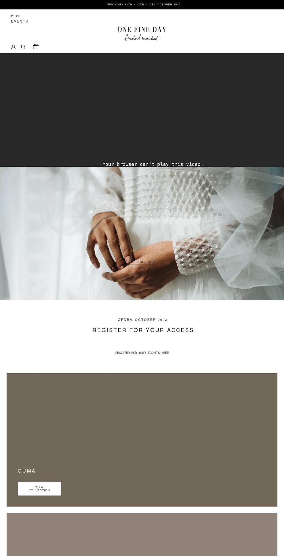 onefinedaybridalmarket.com shopify website screenshot