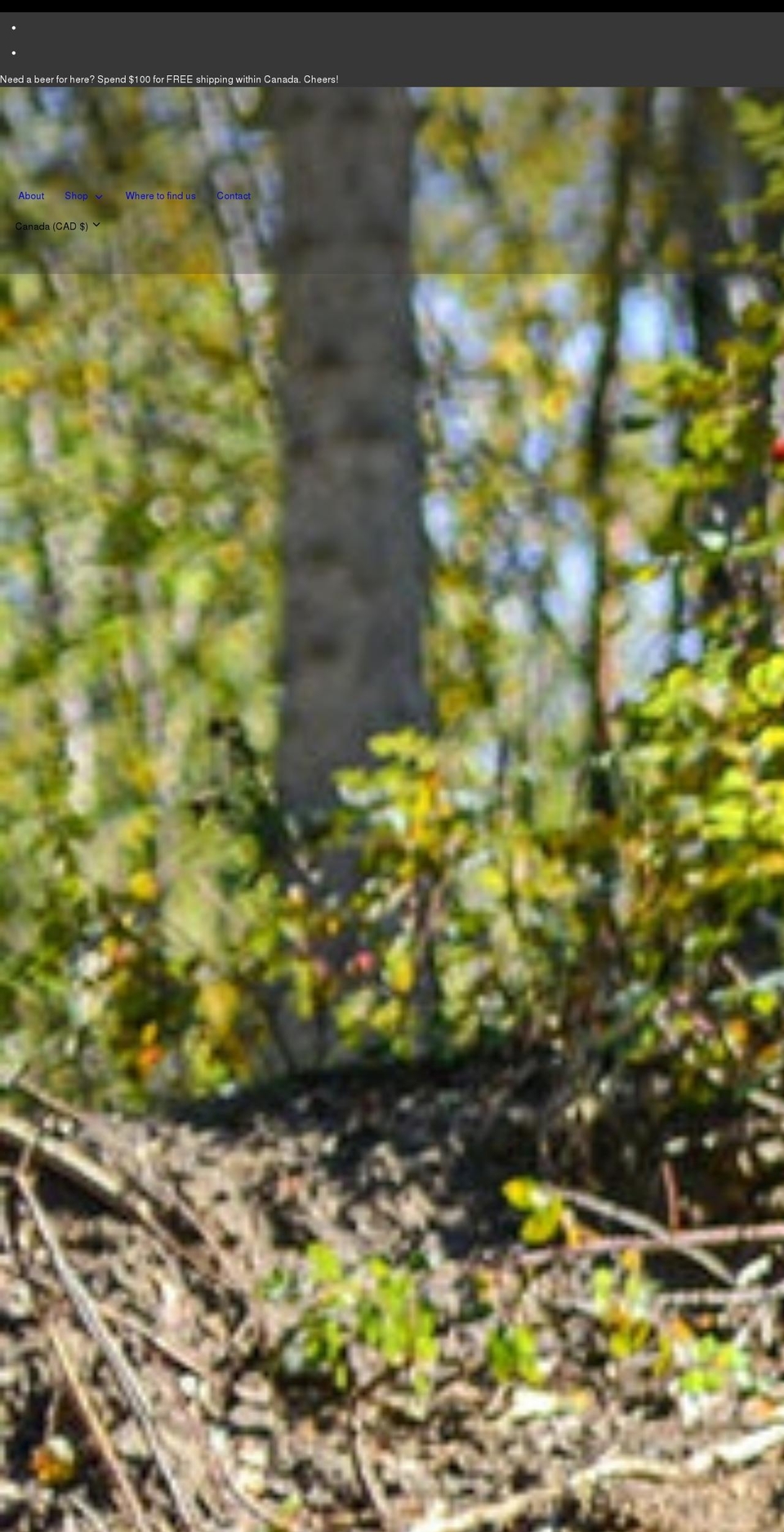 onefortheroadbrewery.com shopify website screenshot