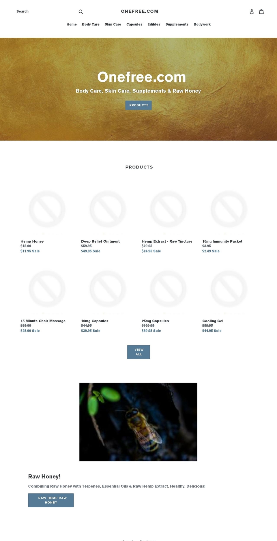 onefree.com — Shopify storefront screenshot