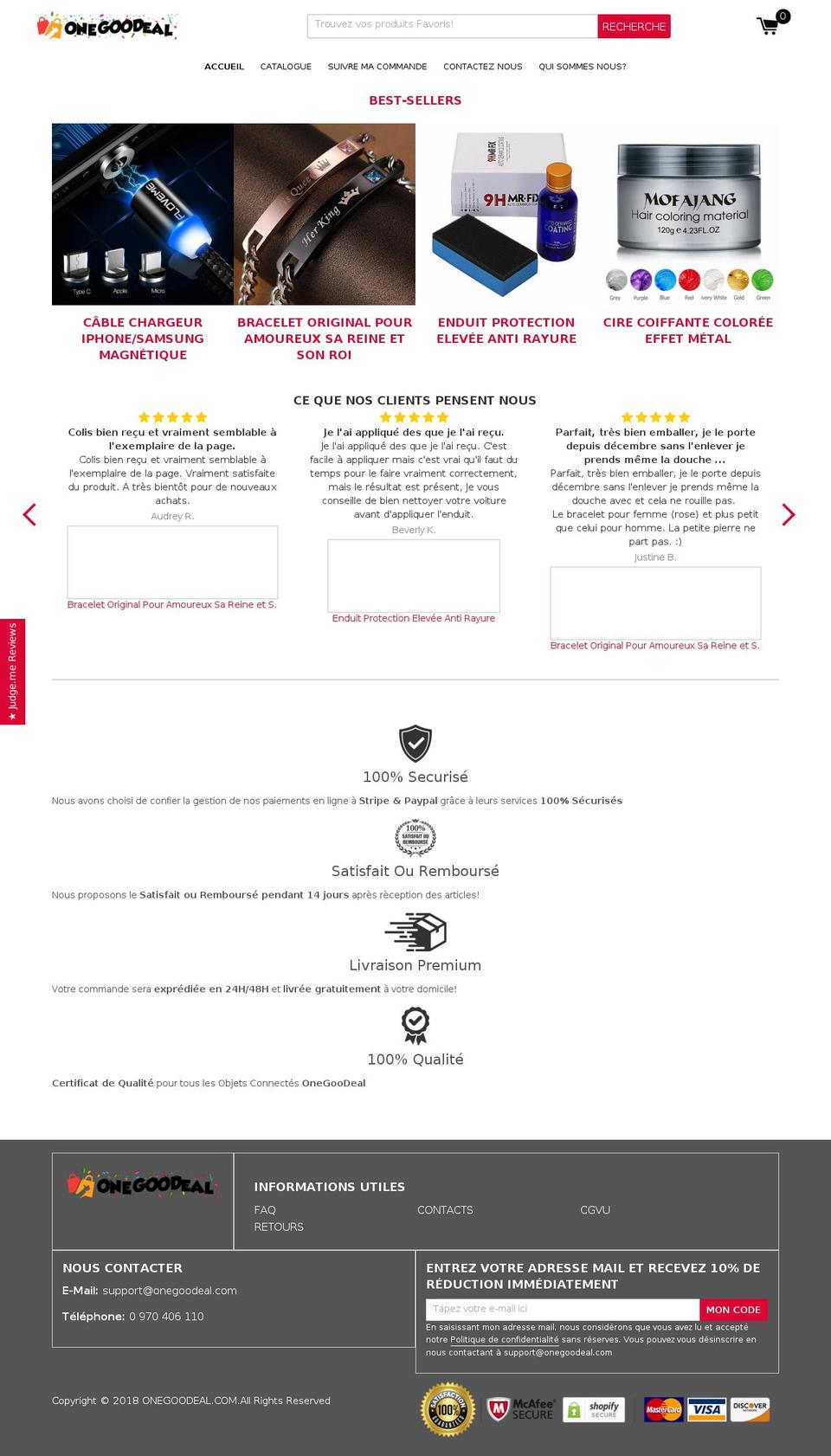onegoodeal.com — Shopify storefront screenshot
