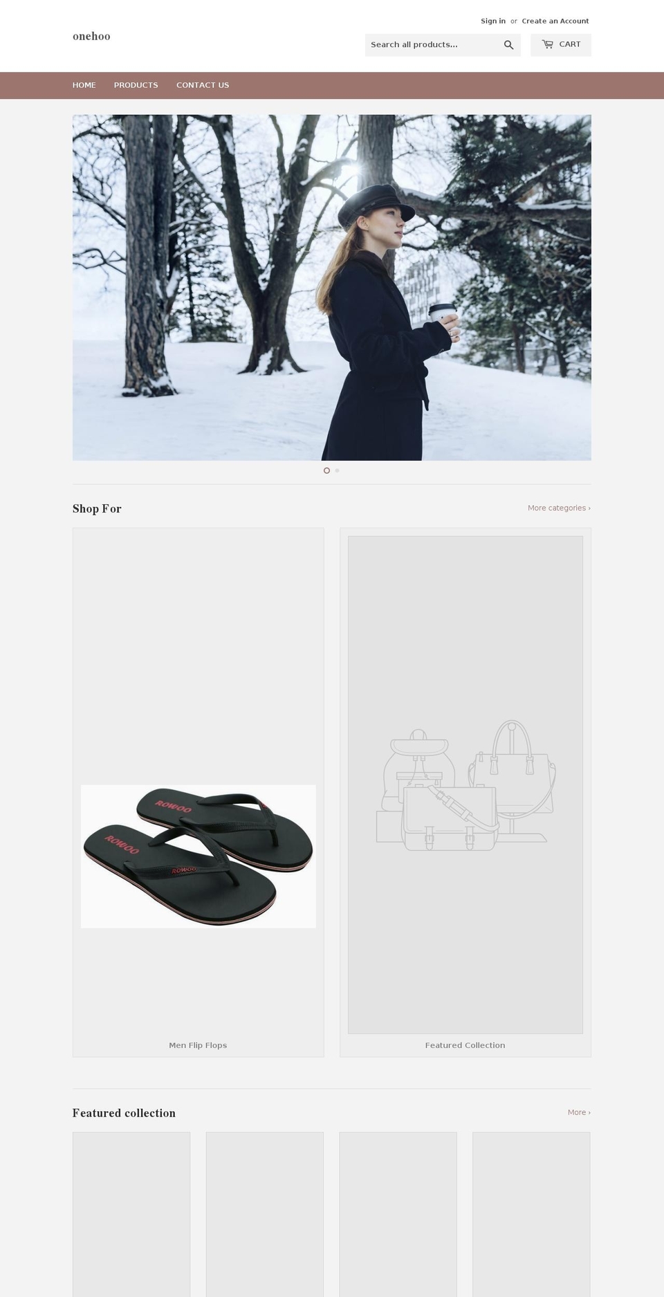 onehoo.com — Shopify storefront screenshot