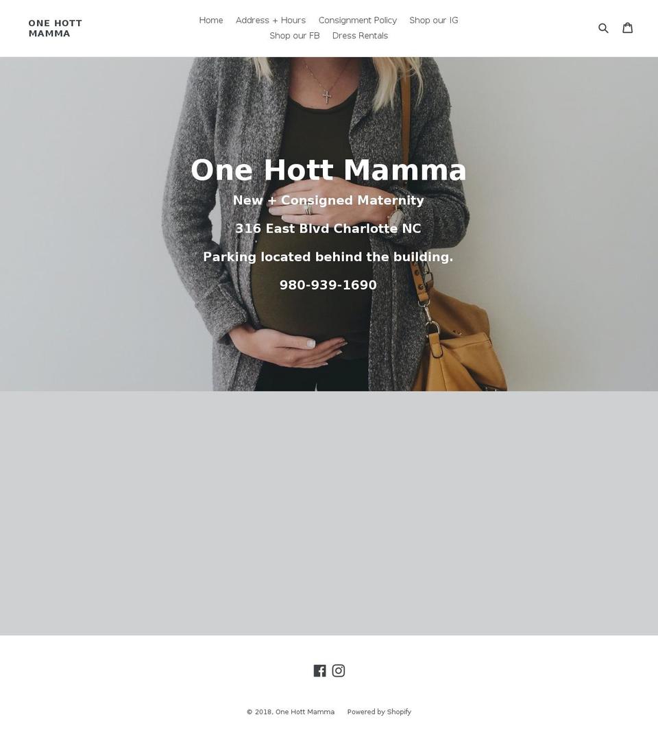 onehottmamma.com — Shopify storefront screenshot