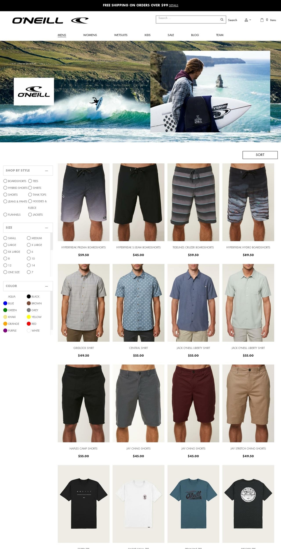 SEED \/\/ Category banners Shopify theme site example oneillsalesmens.com