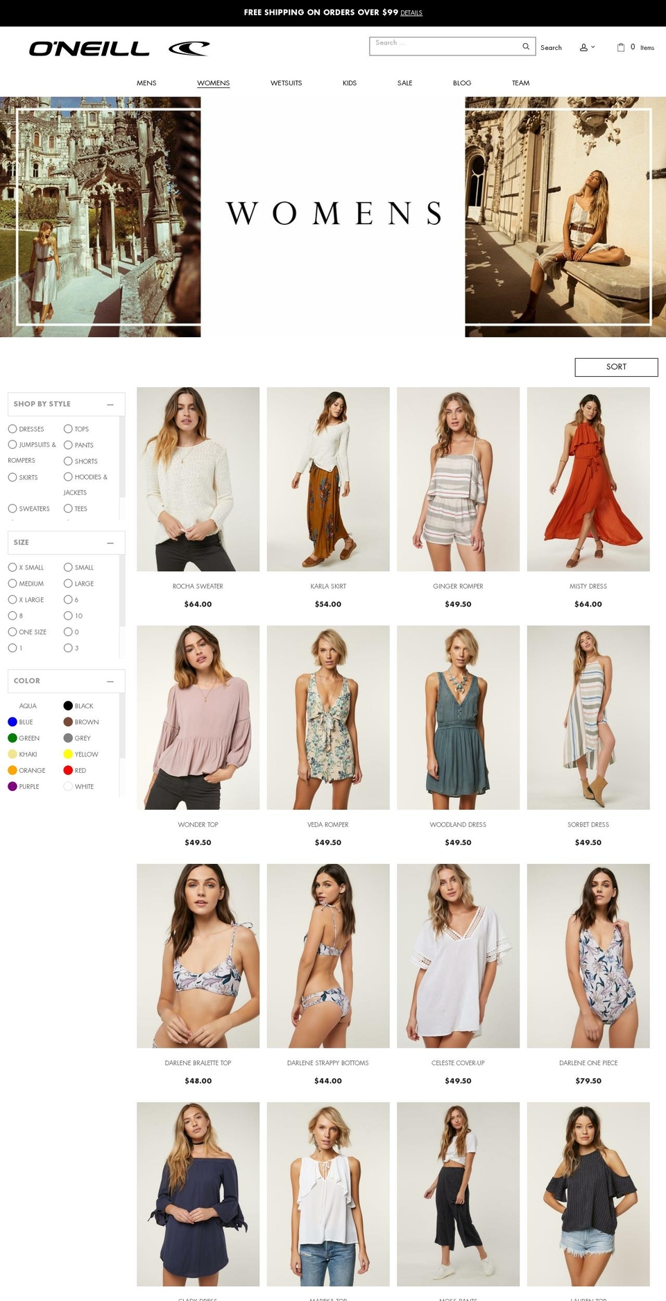 SEED \/\/ Category banners Shopify theme site example oneillwomens.clothing