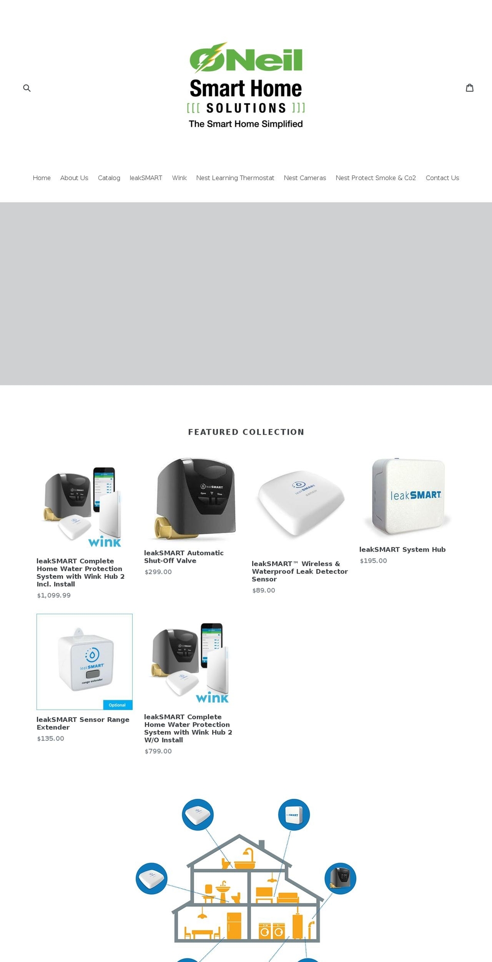 oneilsmarthomesolutions.com — Shopify storefront screenshot