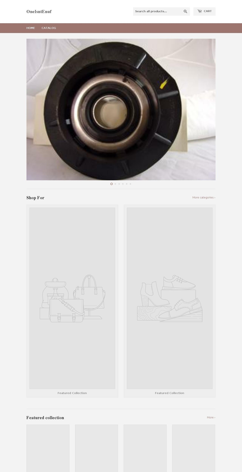 oneisntenuf.com — Shopify storefront screenshot