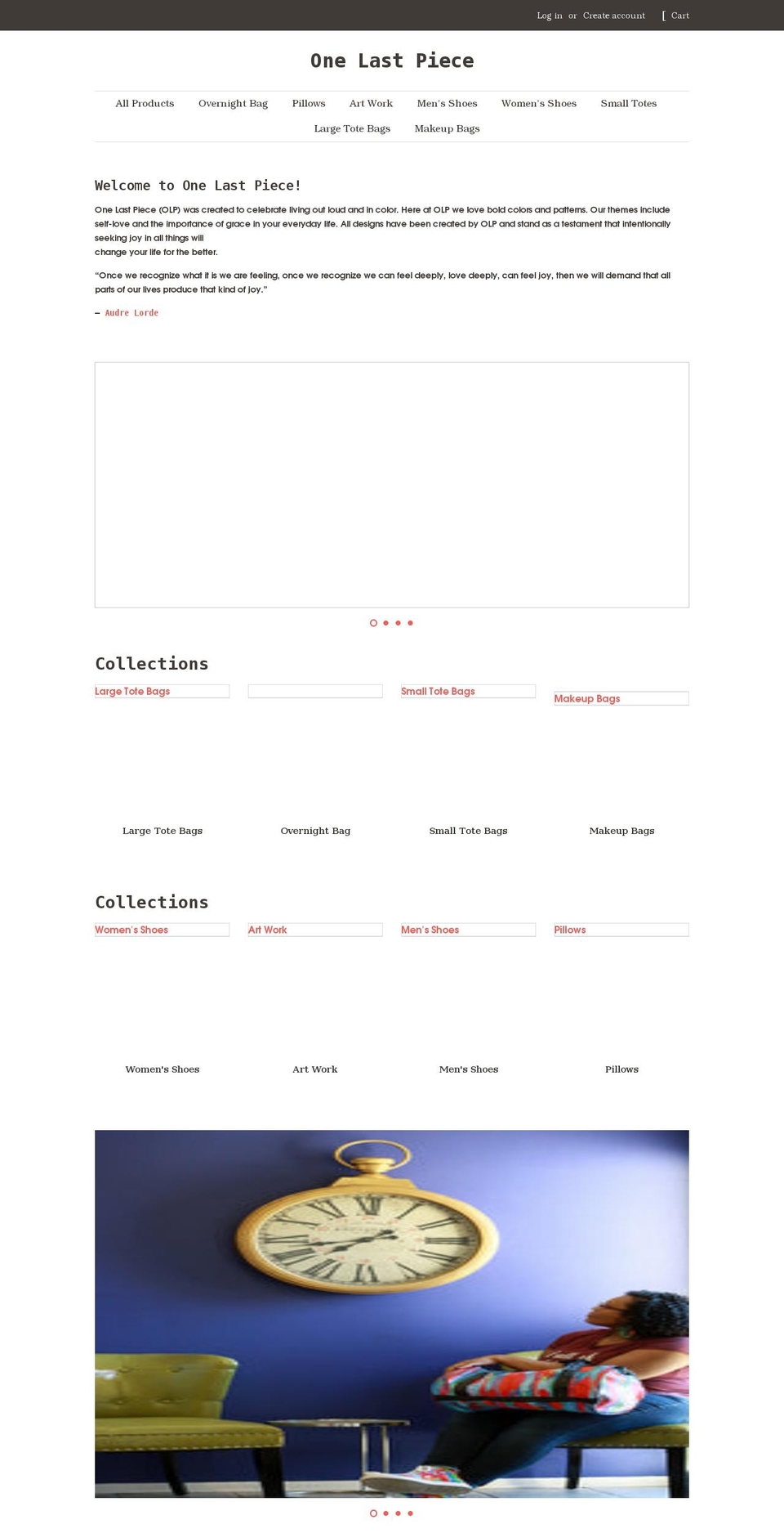 onelastpiece.com shopify website screenshot