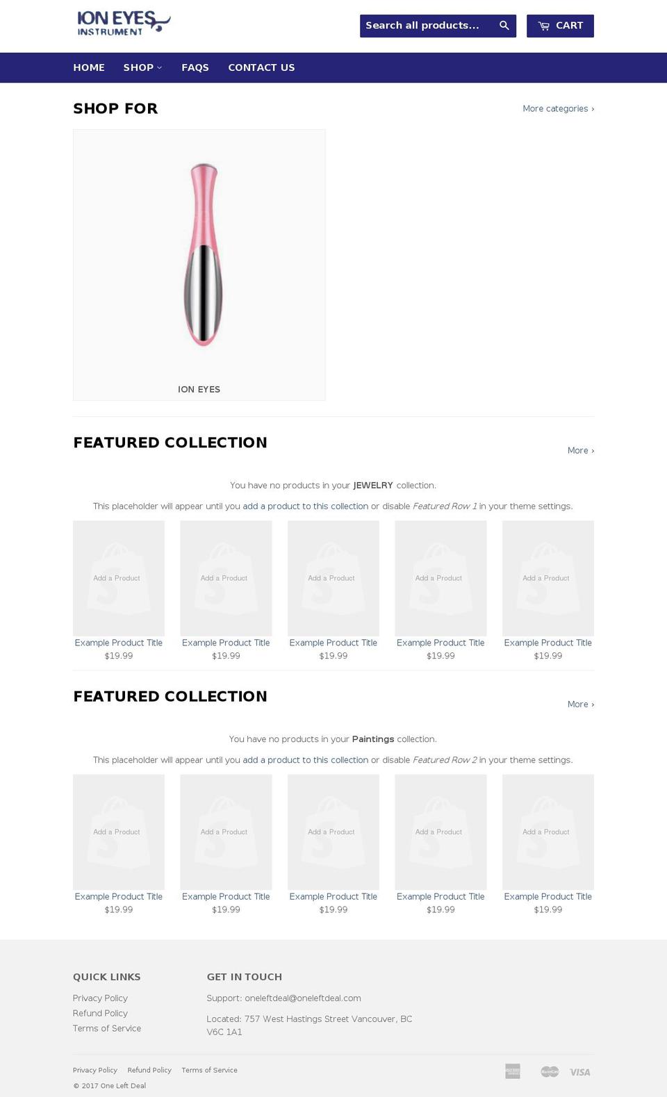 themex-1 Shopify theme site example oneleftdeal.com