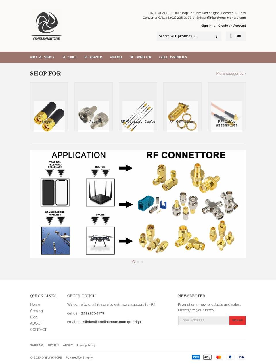 onelinkmore.com shopify website screenshot
