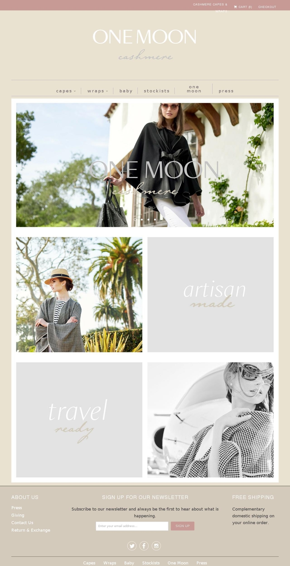 onemoon.com shopify website screenshot