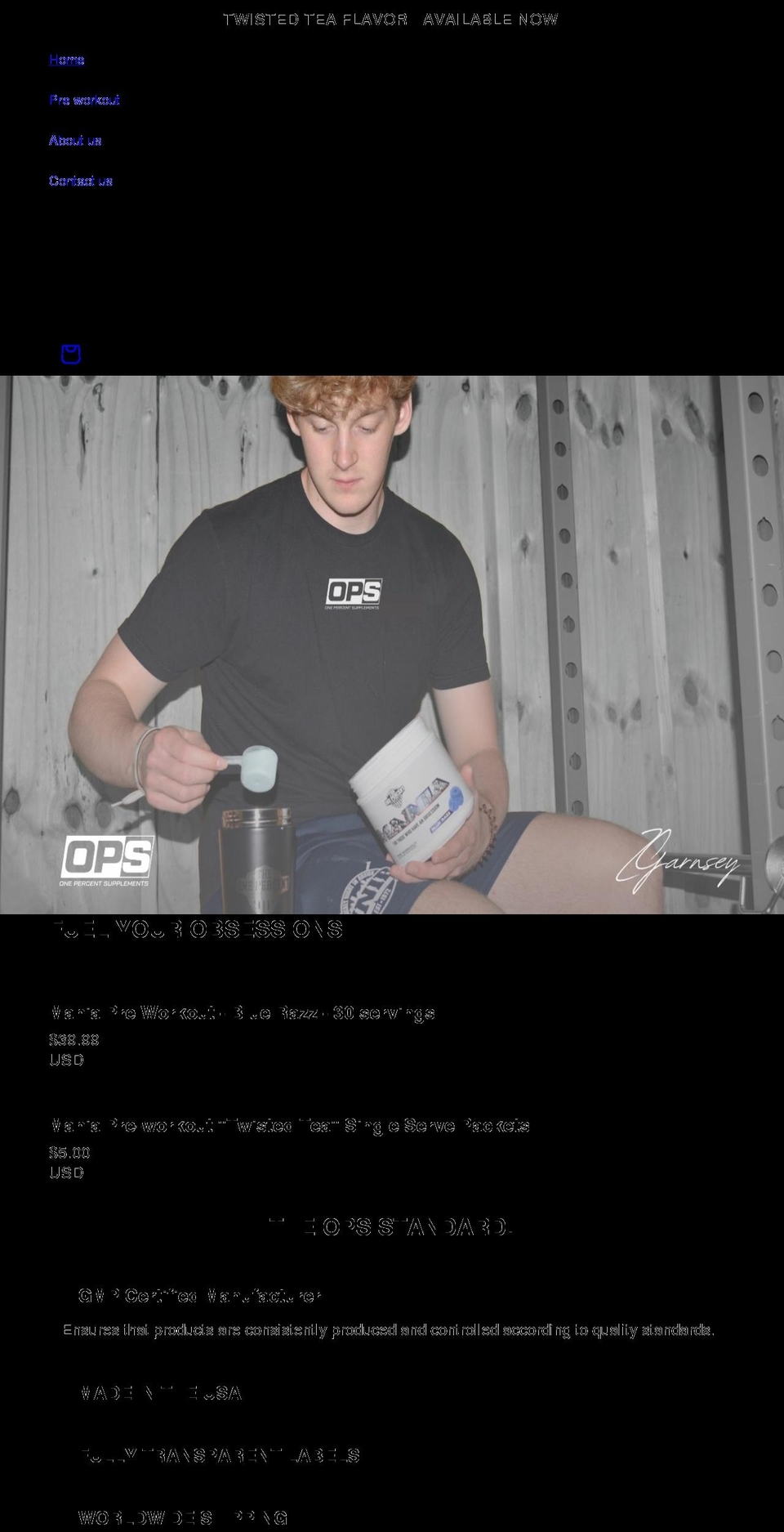 onepercentofficial.com shopify website screenshot