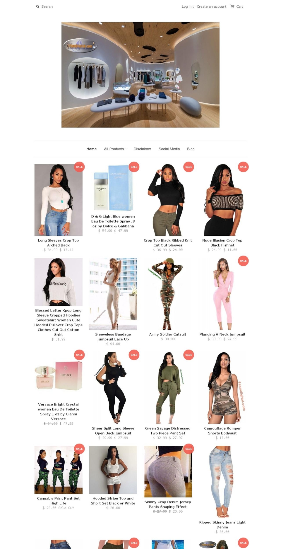onesamdigital.com shopify website screenshot