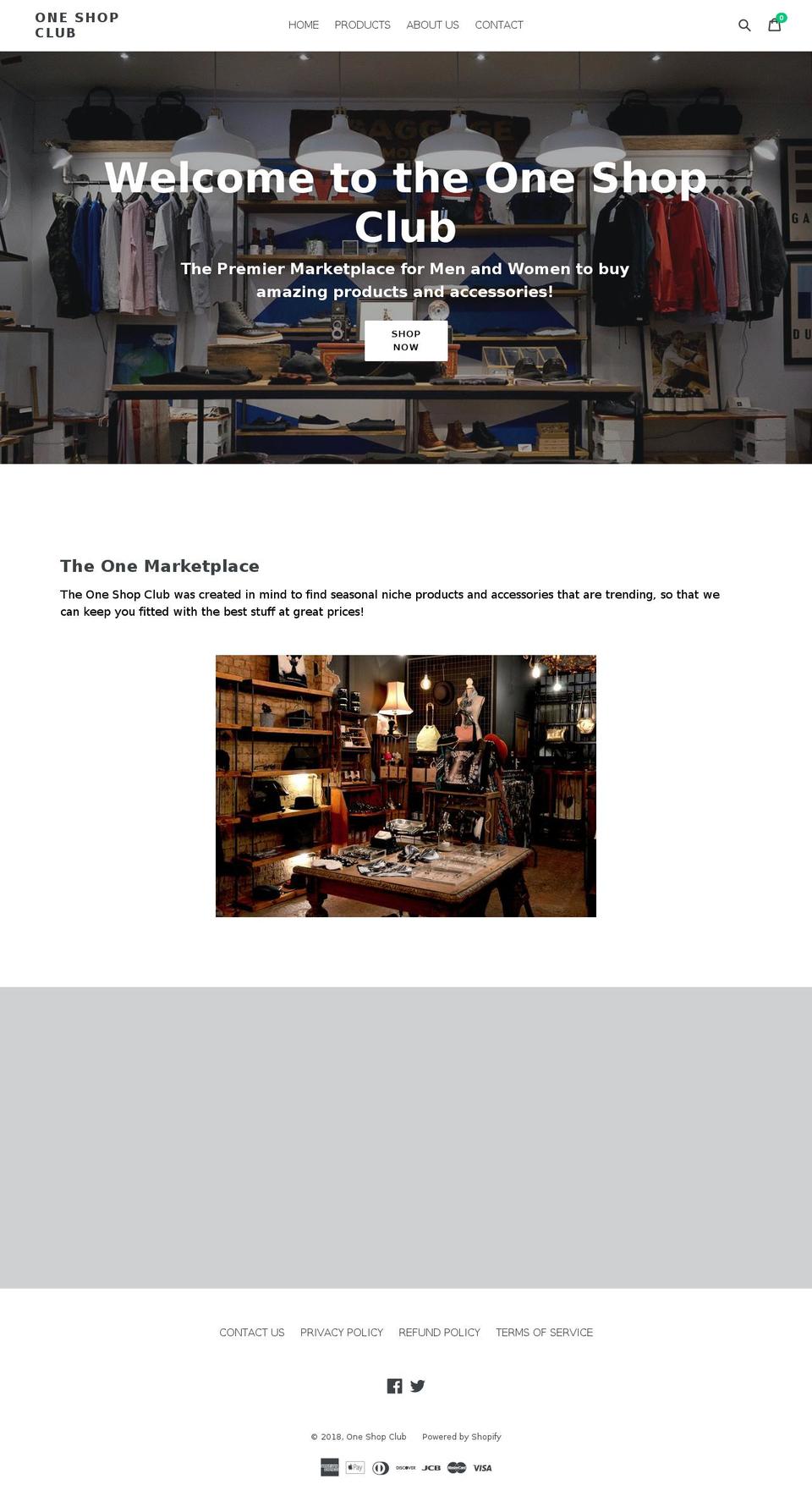 oneshopclub.com — Shopify storefront screenshot