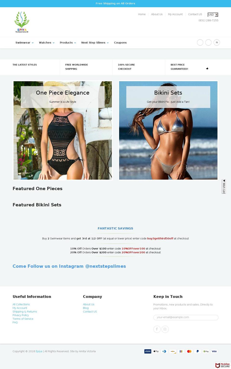 oneshopee.com — Shopify storefront screenshot