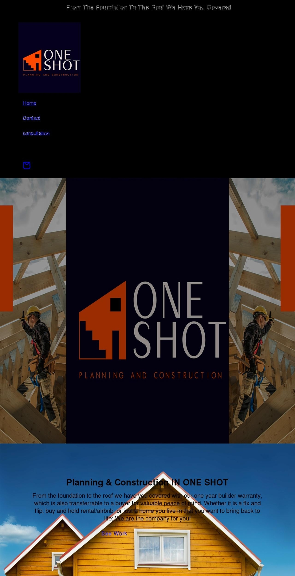 oneshotplanning.com shopify website screenshot