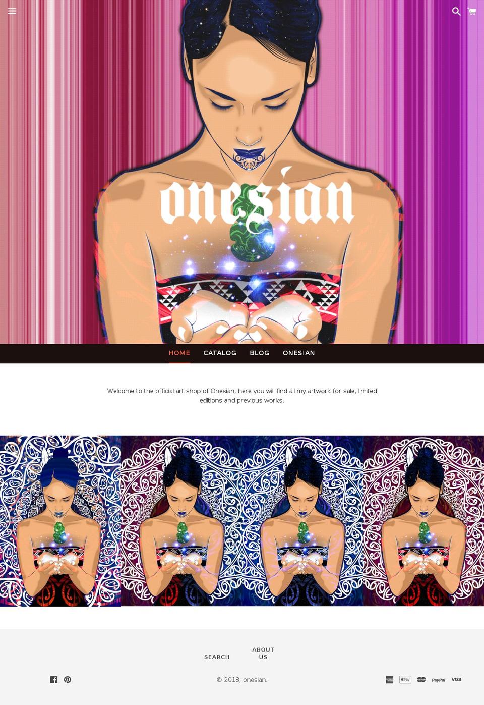 onesian.com — Shopify storefront screenshot