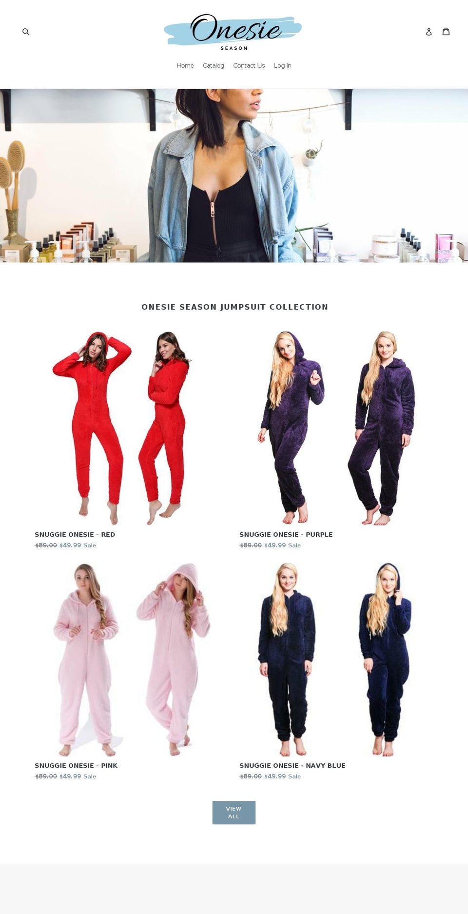 onesieseason.com shopify website screenshot
