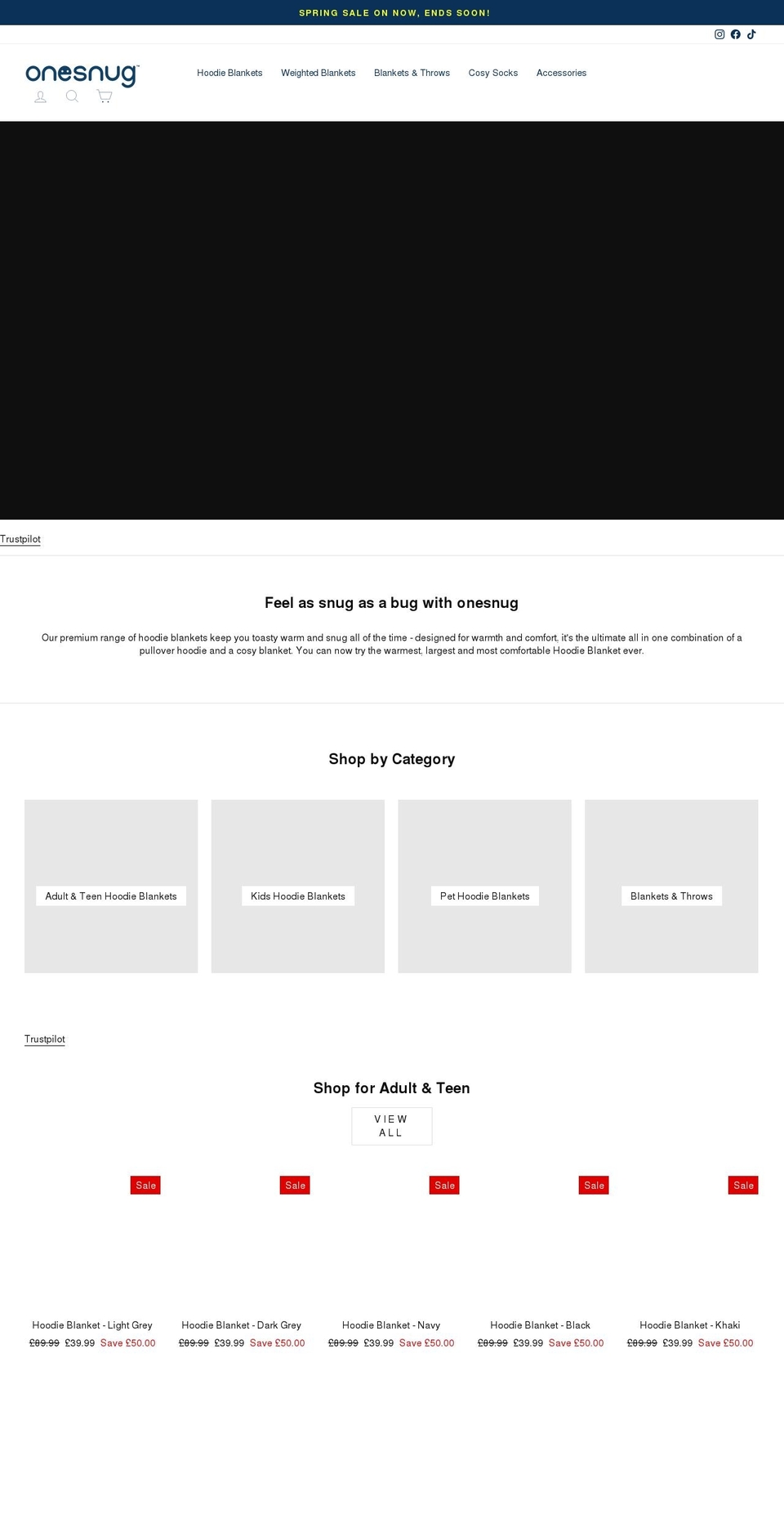 onesnug.com shopify website screenshot
