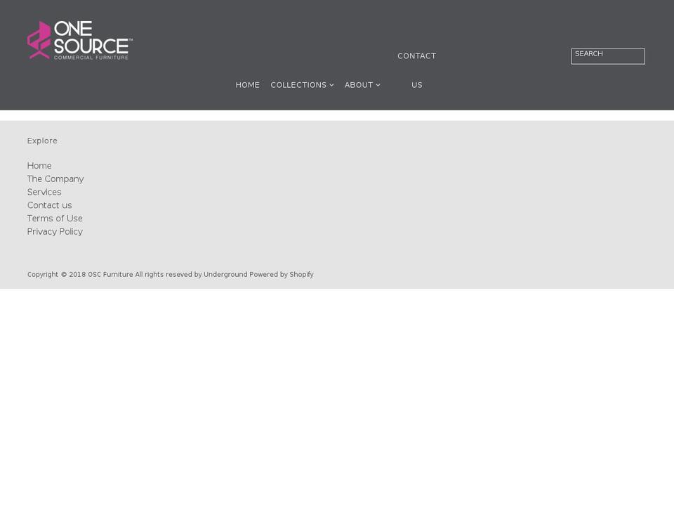 onesourcecommercialfurniture.com shopify website screenshot