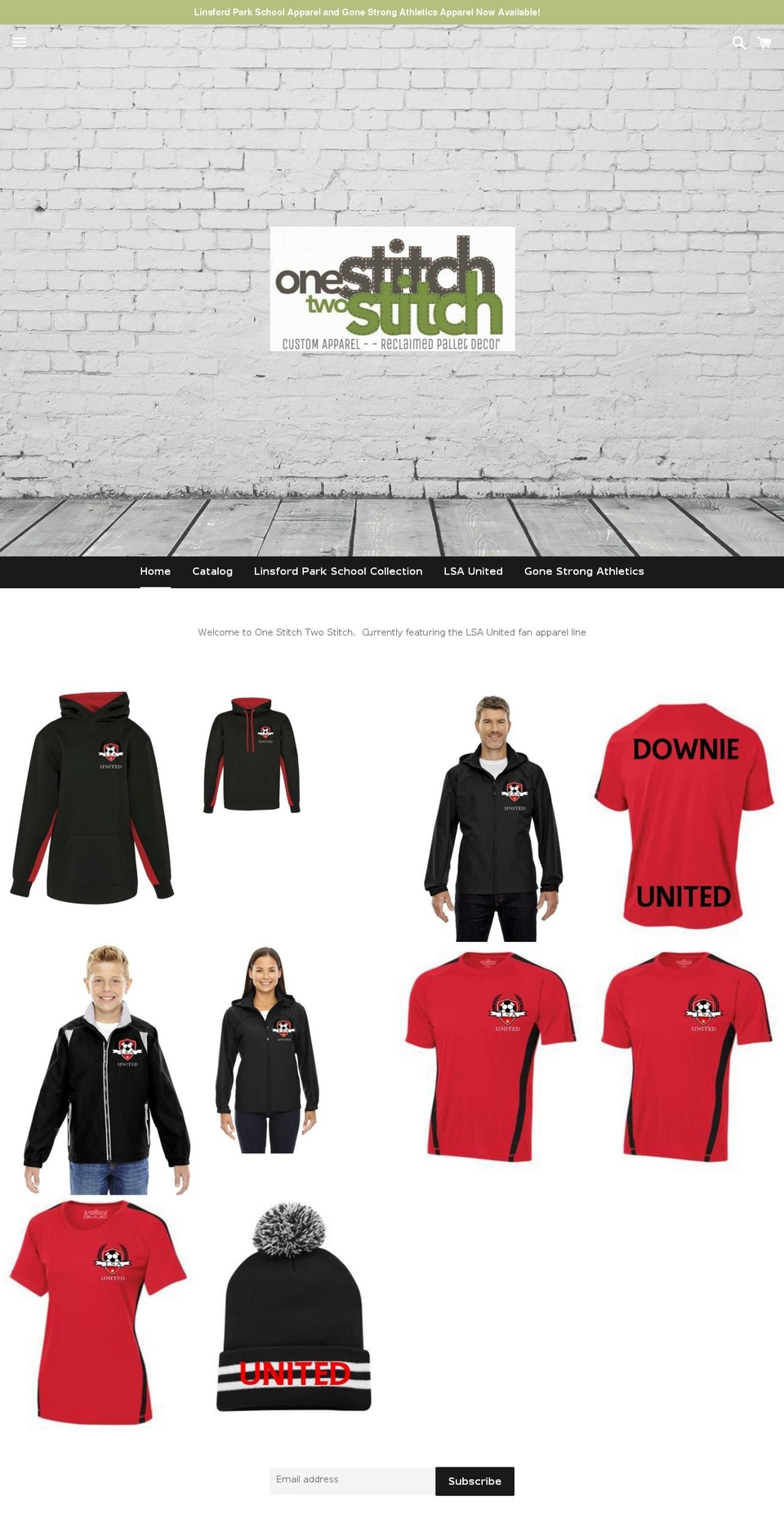 onestitchtwostitch.ca shopify website screenshot