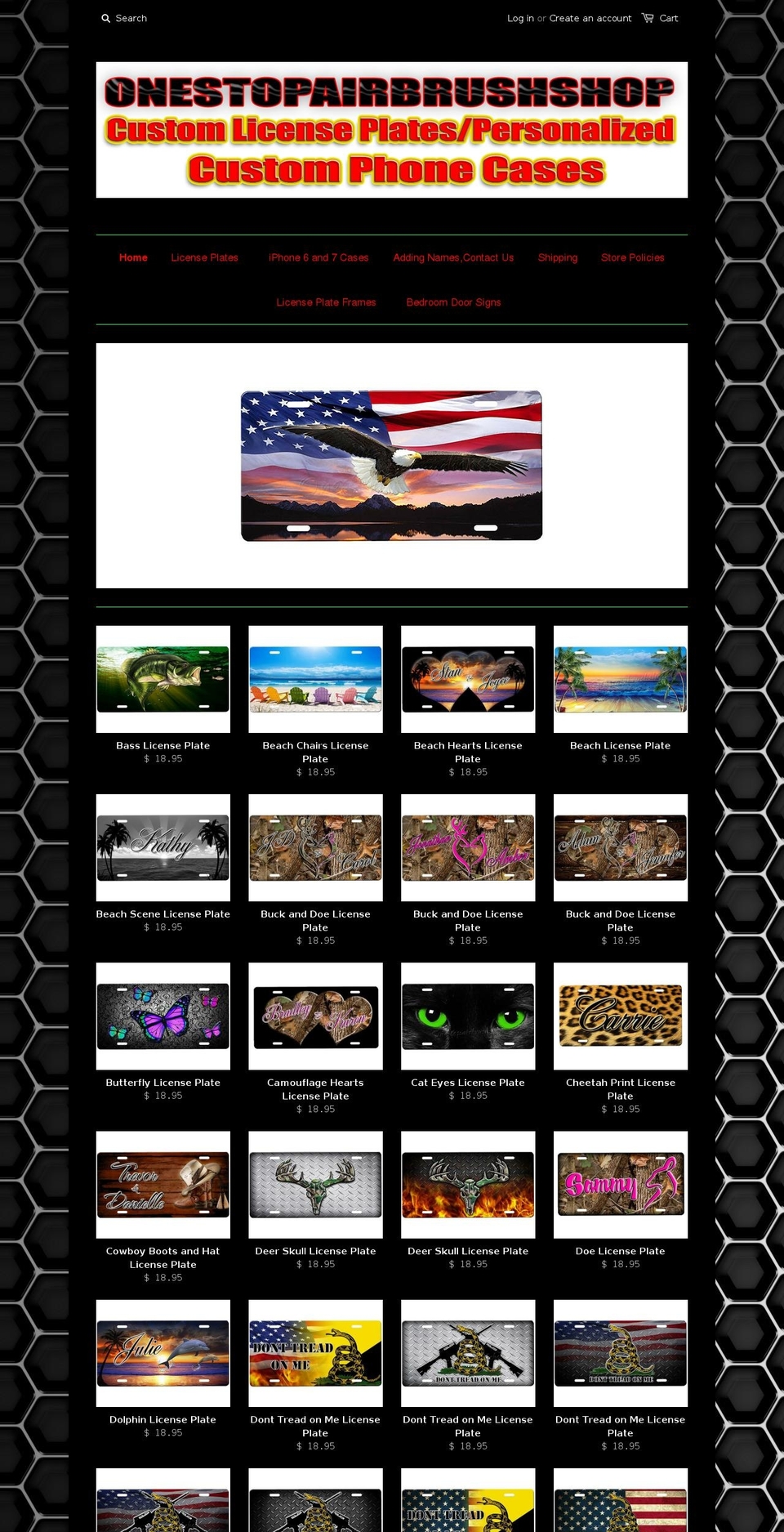 onestopairbrushshop.com shopify website screenshot