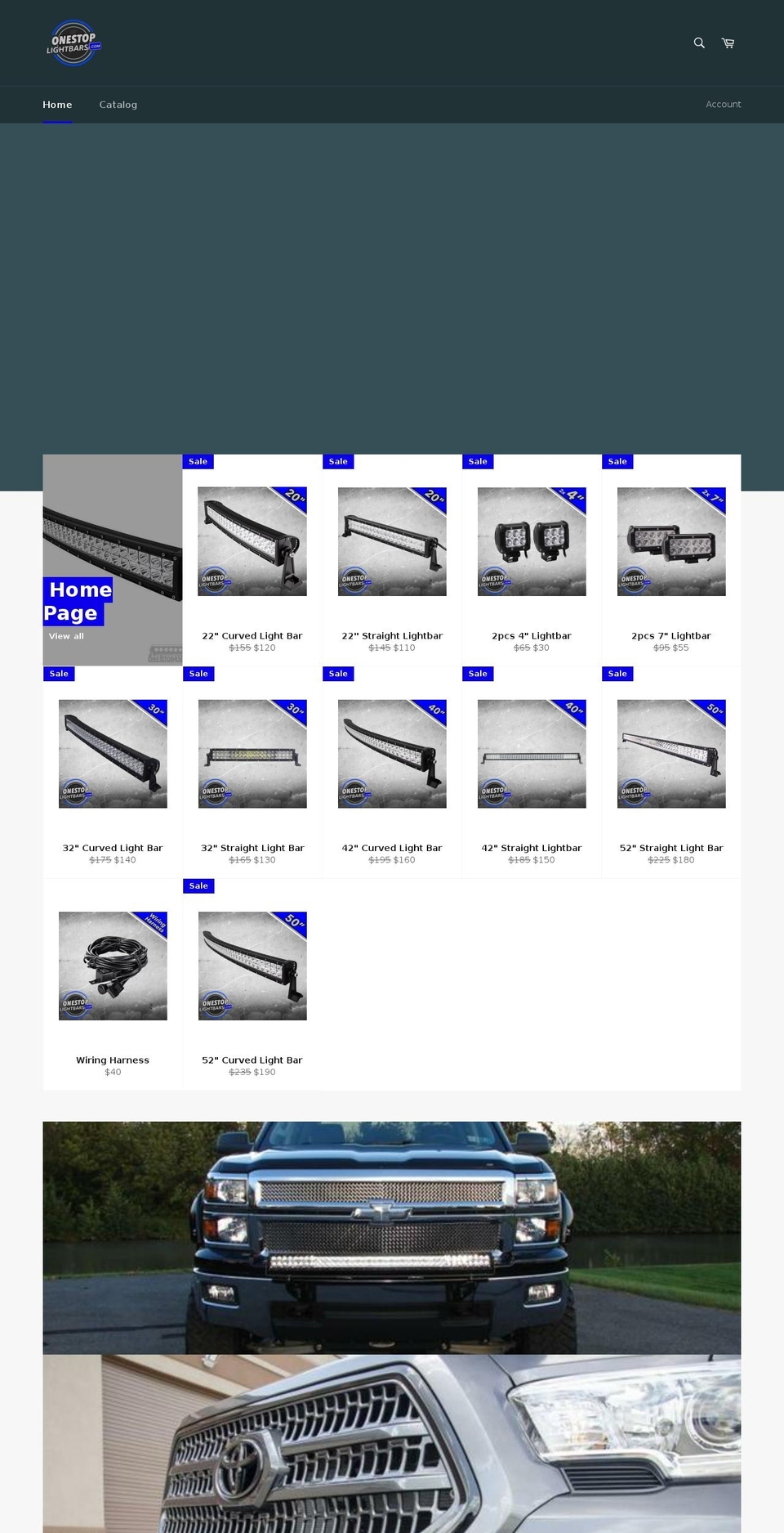 onestoplightbars.com — Shopify storefront screenshot