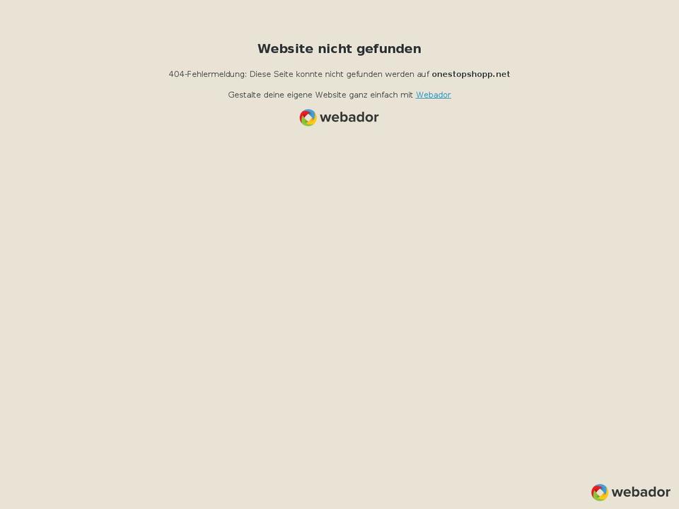 onestopshopp.net shopify website screenshot
