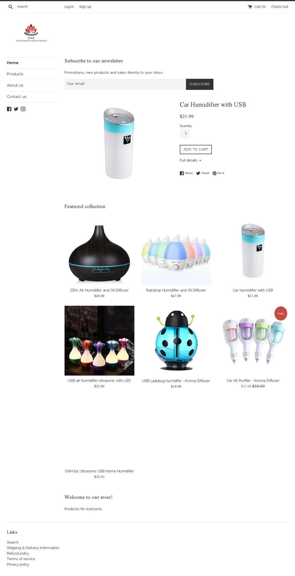 onestoreonline.com shopify website screenshot