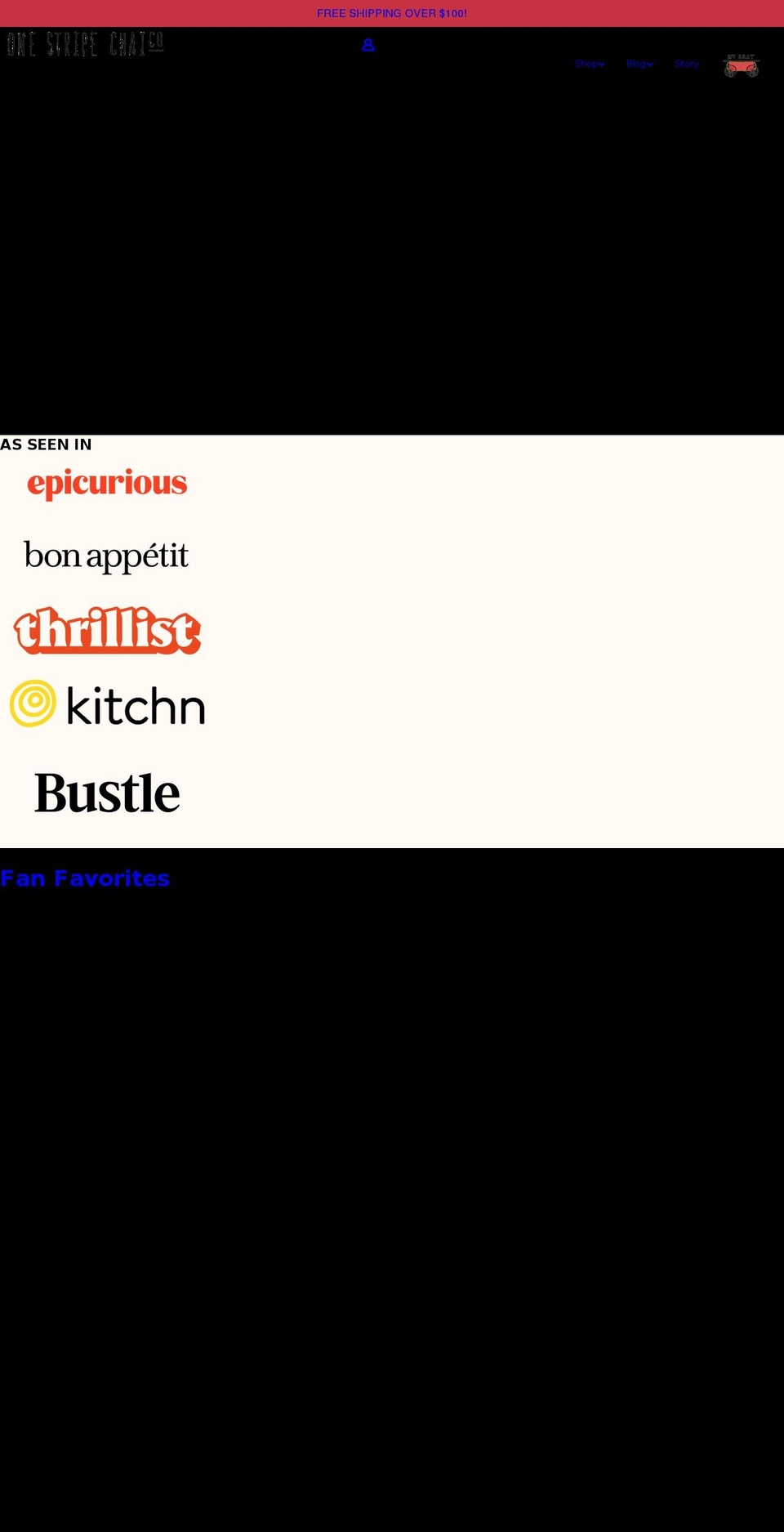 onestripechai.com shopify website screenshot