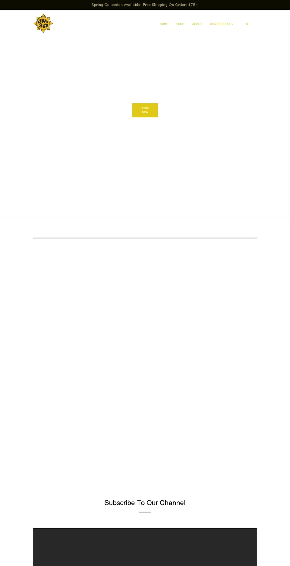 onesunfun.com shopify website screenshot
