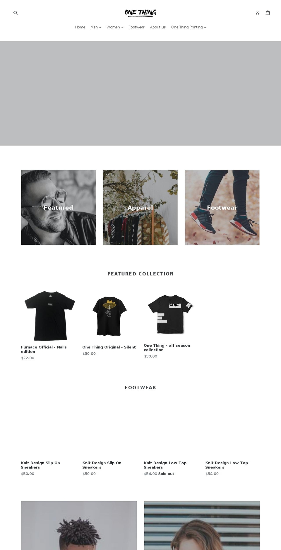 onethingoriginal.com shopify website screenshot