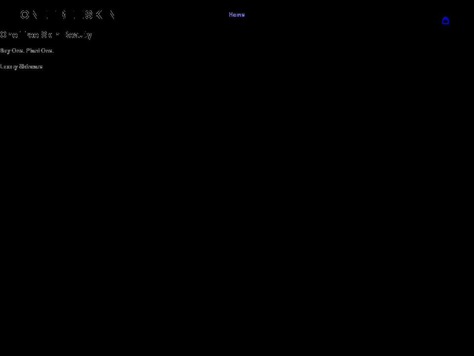 onetreeskin.com shopify website screenshot