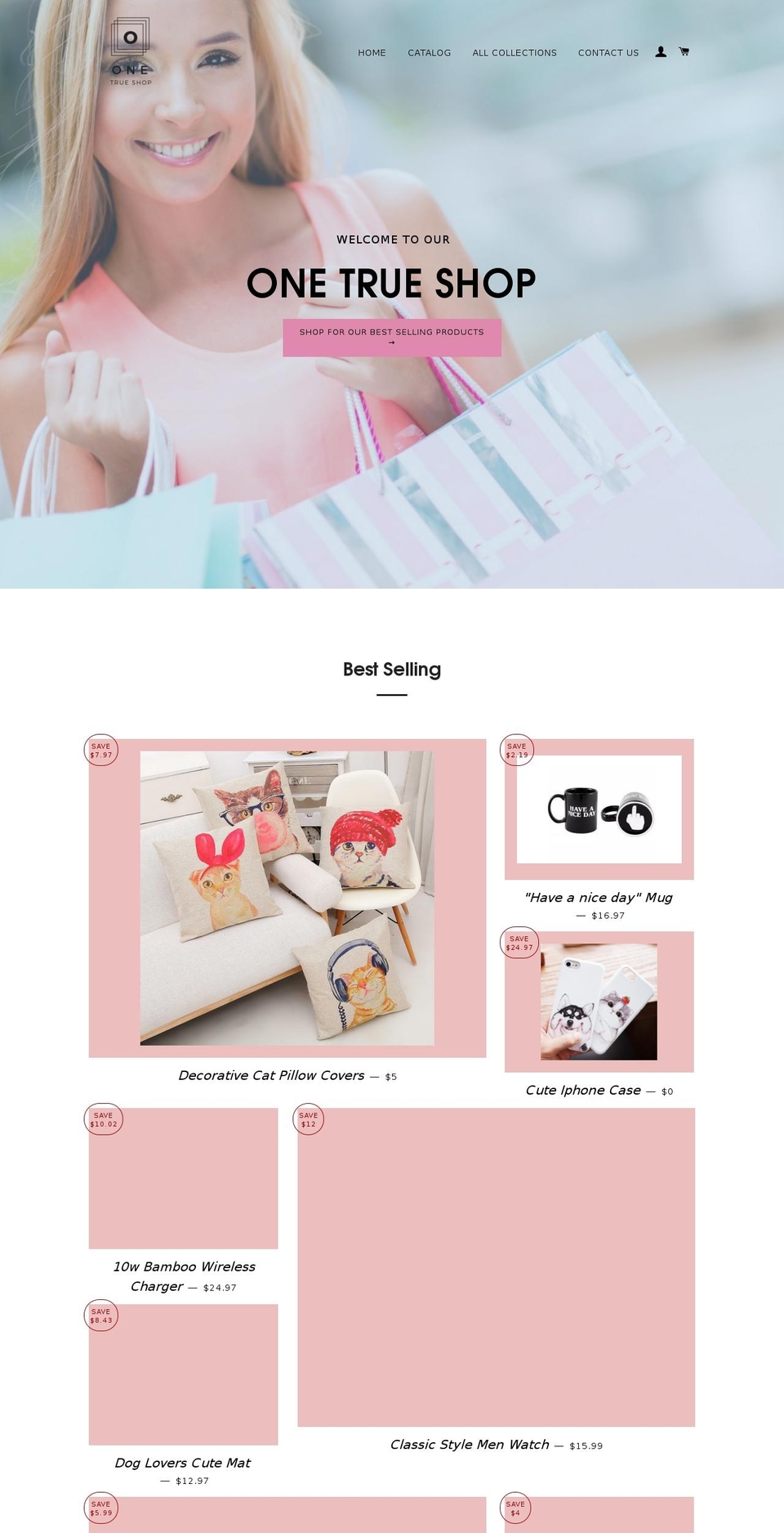 onetrueshop.com — Shopify storefront screenshot