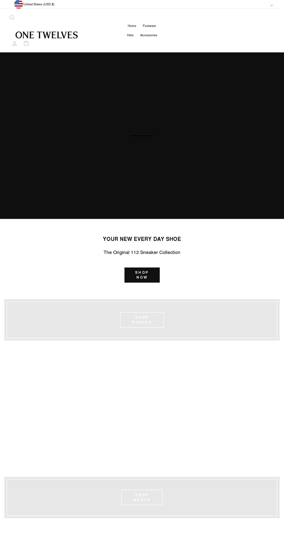 onetwelves.com shopify website screenshot