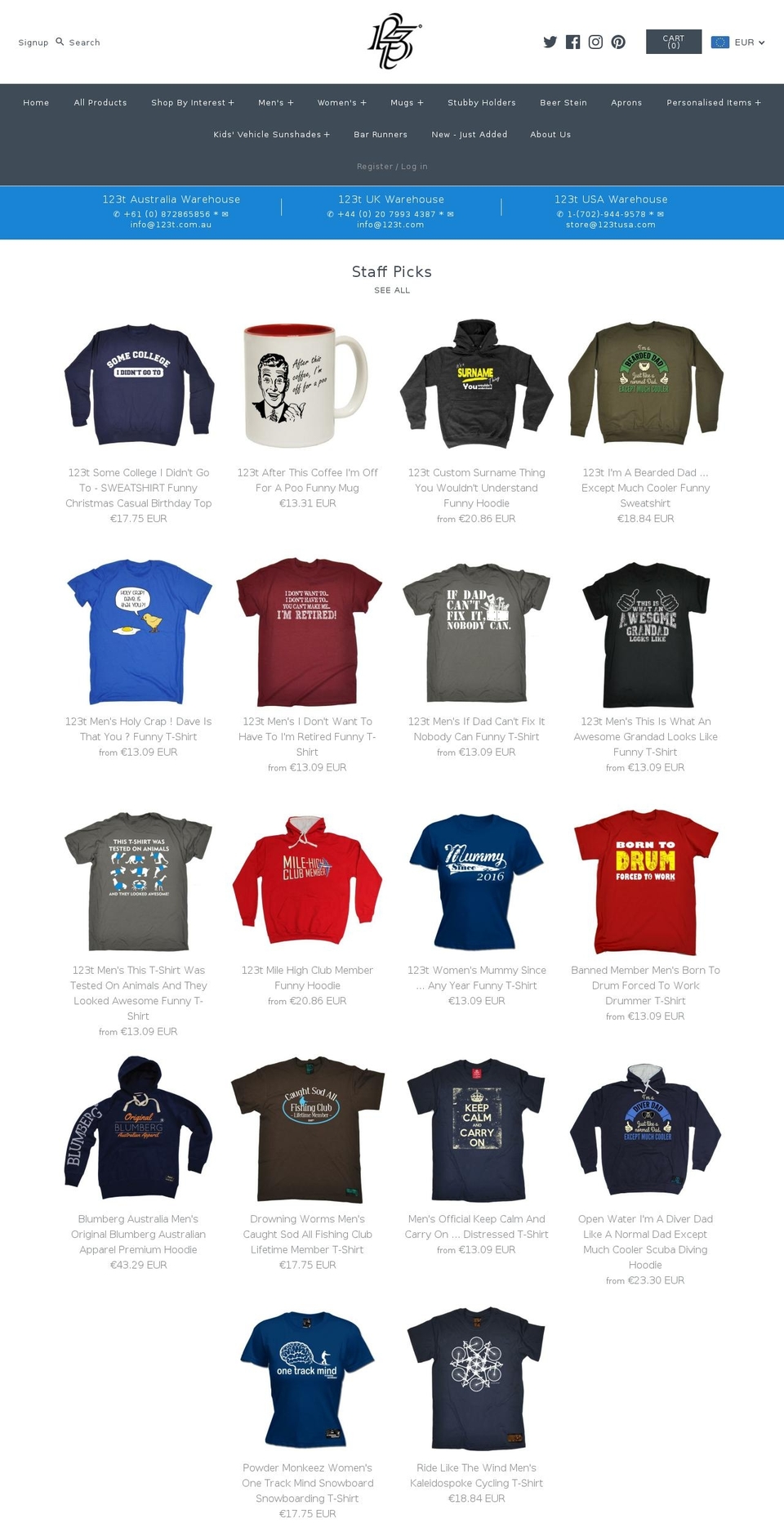 onetwothreet.com — Shopify storefront screenshot