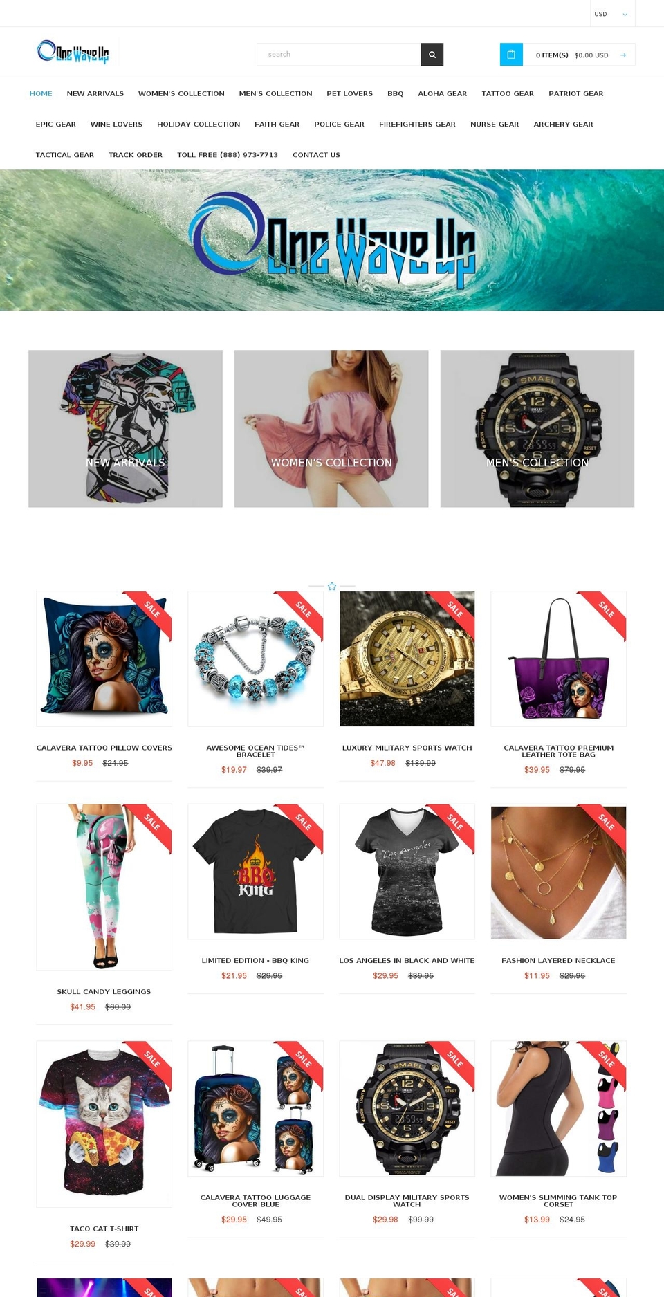 slingly-theme-v1-0 Shopify theme site example onewaveup.com