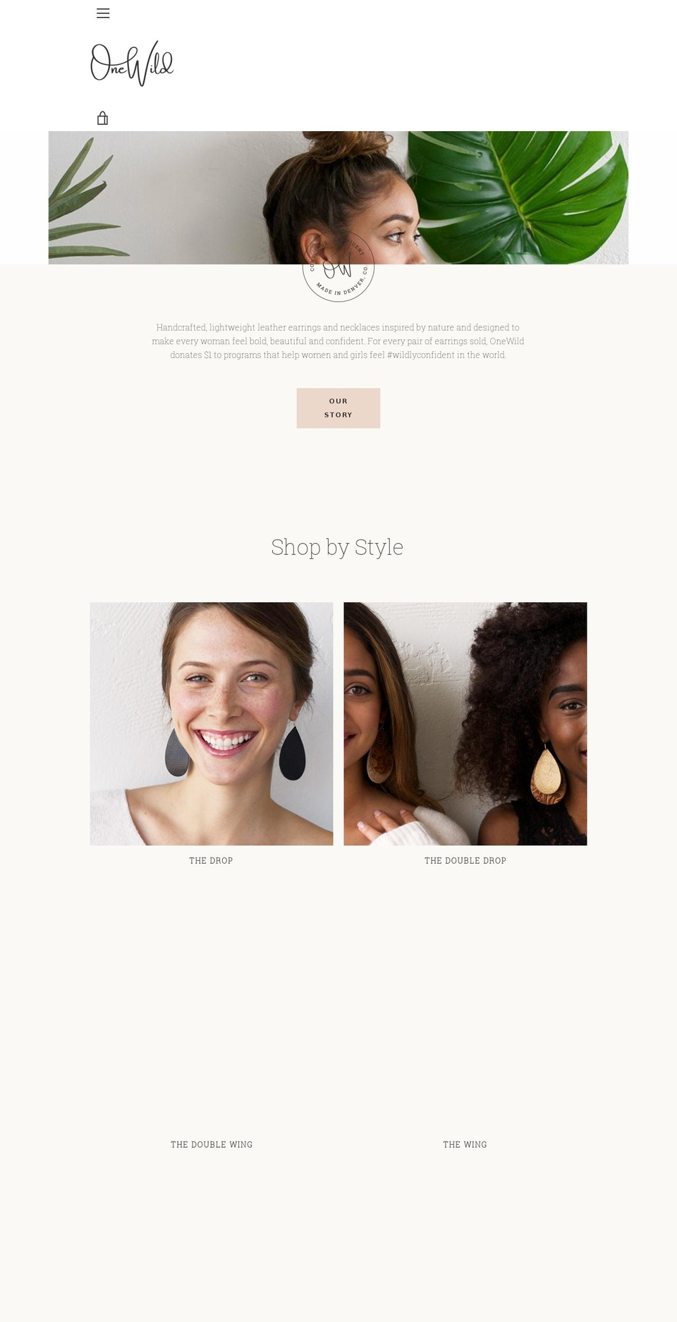 onewild.com — Shopify storefront screenshot