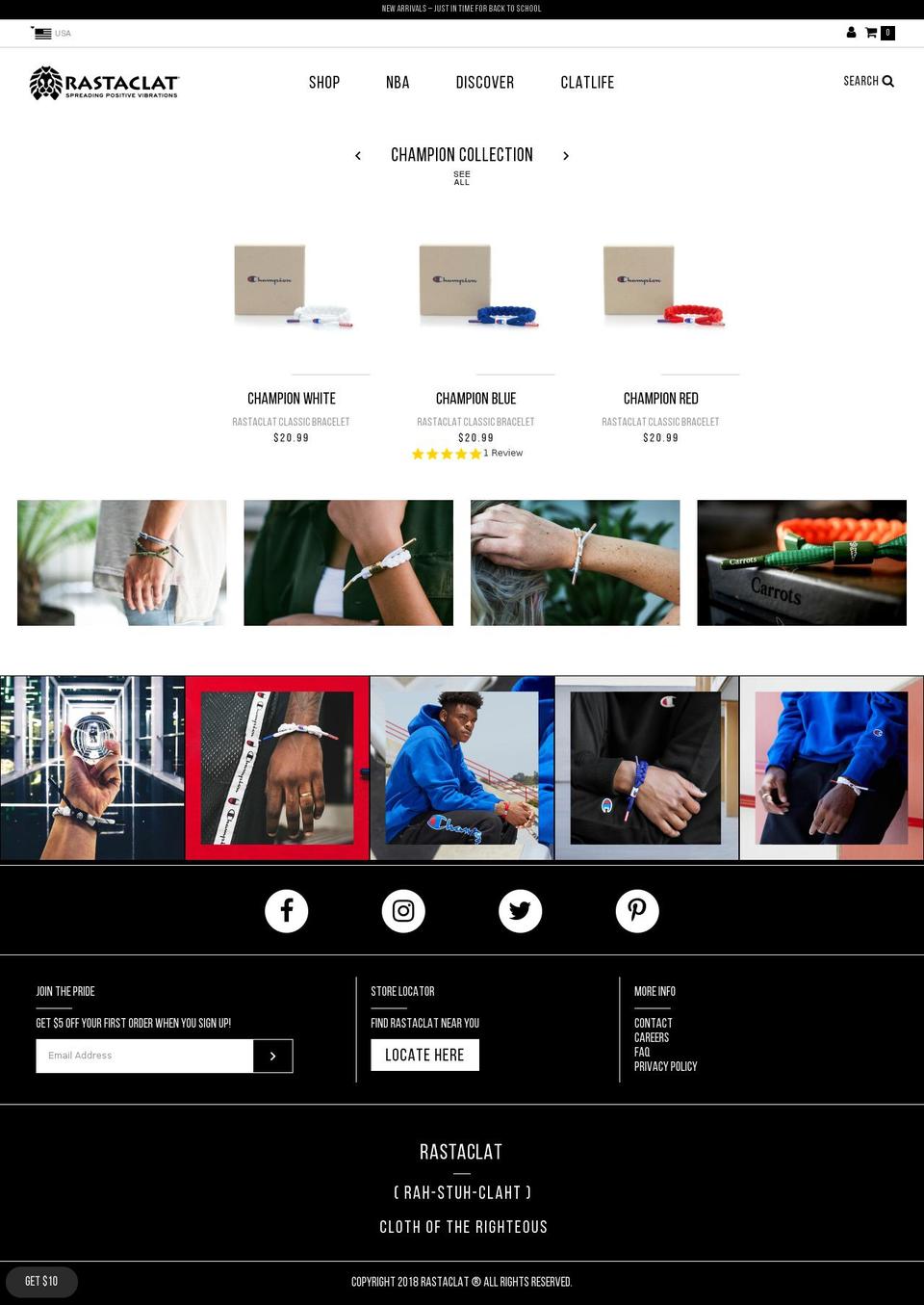 Rastaclat | User Experience Refinement Shopify theme site example onewristatatime.com